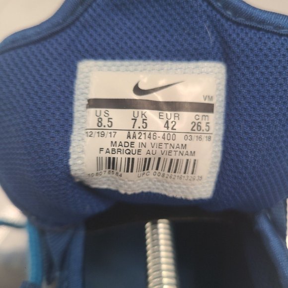Nike Air Max Axis‎ Mens AA2146-400 Gym Blue Nebula Mesh Running Shoes Size 8.5 main image 8